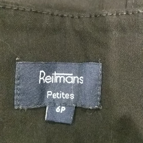 Reitman's petite blk elastic waist skirt - Picture 4 of 4